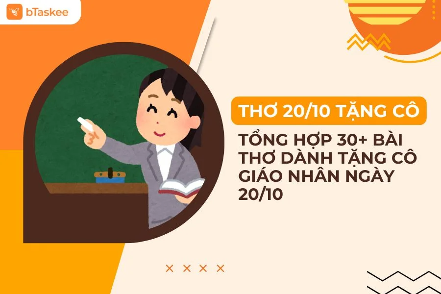 Top 30+ Bài Thơ 20/10 Tặng Cô Giáo Cực Hay Và Ấn Tượng
