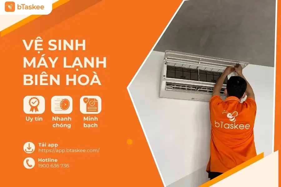 Đặt Dịch Vụ Vệ Sinh Máy Lạnh Biên Hòa Chỉ 30s Trên App