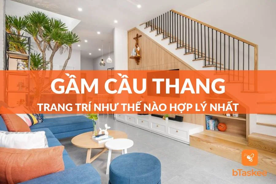 Các Mẹo Trang Trí Gầm Cầu Thang Phòng Khách