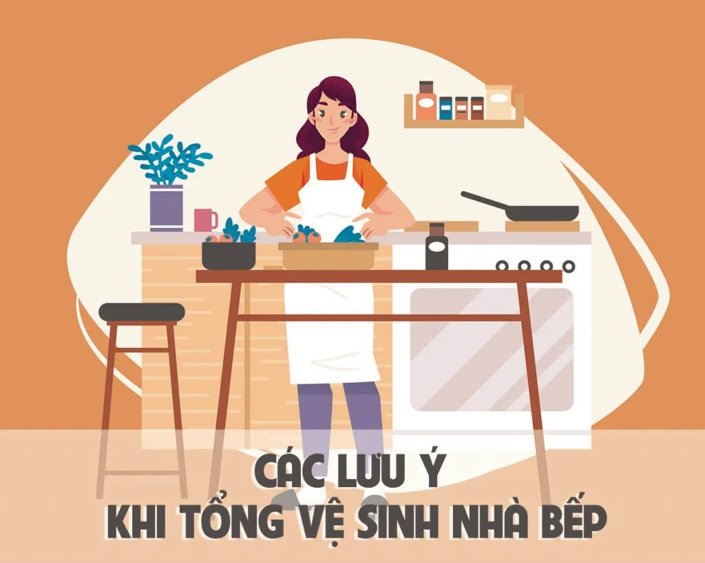Những mẹo nhỏ cần lưu ý khi Tổng Vệ Sinh Nhà Bếp Cận Tết
