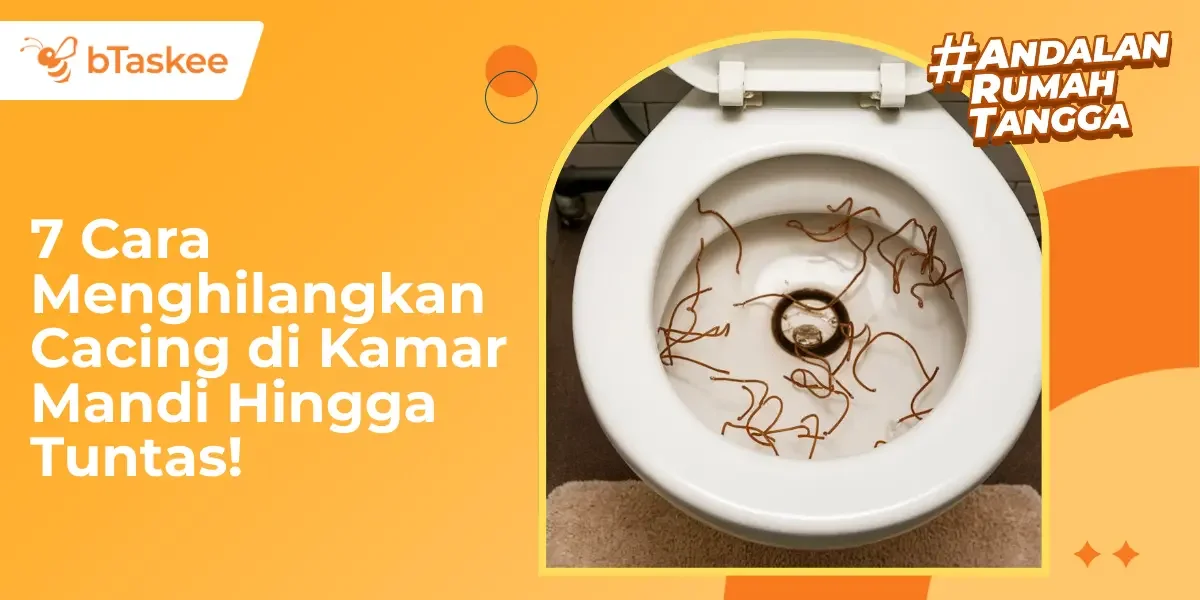 7 Cara Menghilangkan Cacing di Kamar Mandi Hingga Tuntas!