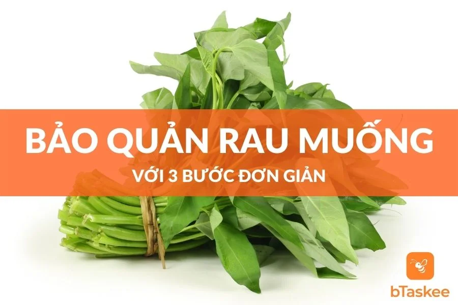 Cách Bảo Quản Rau Muống Tươi Lâu Với 3 Bước Đơn Giản