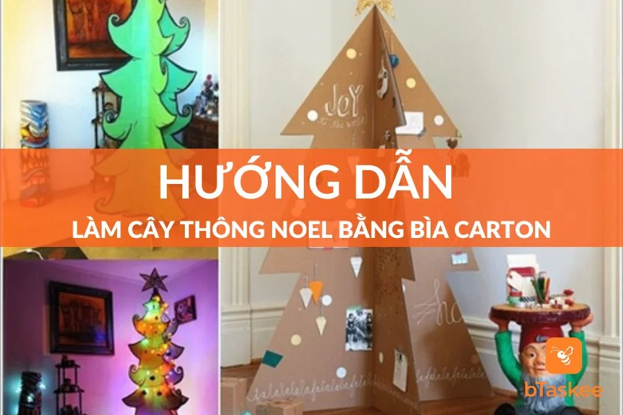 Cách Làm Cây Thông Noel Bằng Bìa Carton Cho Mùa Đông