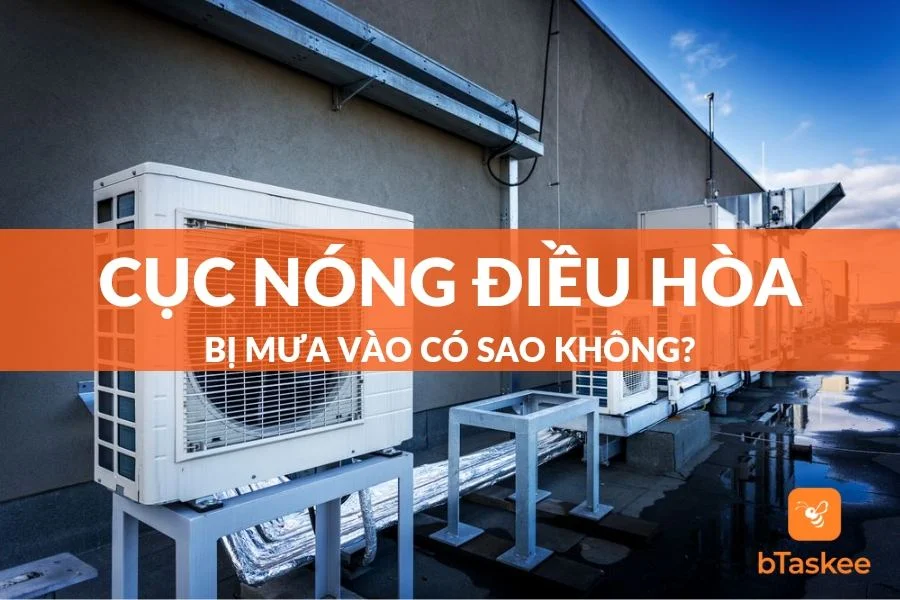 Mưa Vào Cục Nóng Điều Hòa Và Nên Che Dàn Nóng Không?