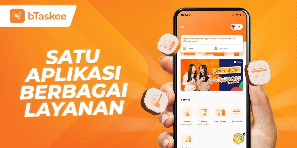 bTaskee: Berbagai Layanan Kebutuhan Rumah Tangga Dalam Satu Aplikasi