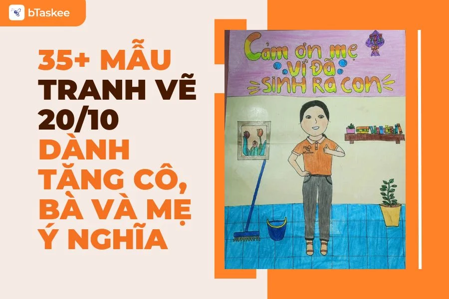 35+ Mẫu Tranh Vẽ 20/10 Dành Tặng Cô, Bà Và Mẹ Đơn Giản Mà Ý Nghĩa