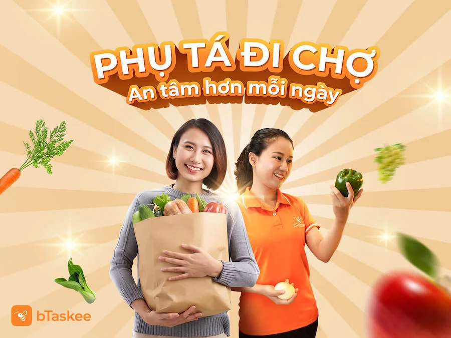Đi chợ online: 5 điều tạo nên sự khác biệt của dịch vụ đi chợ bTaskee