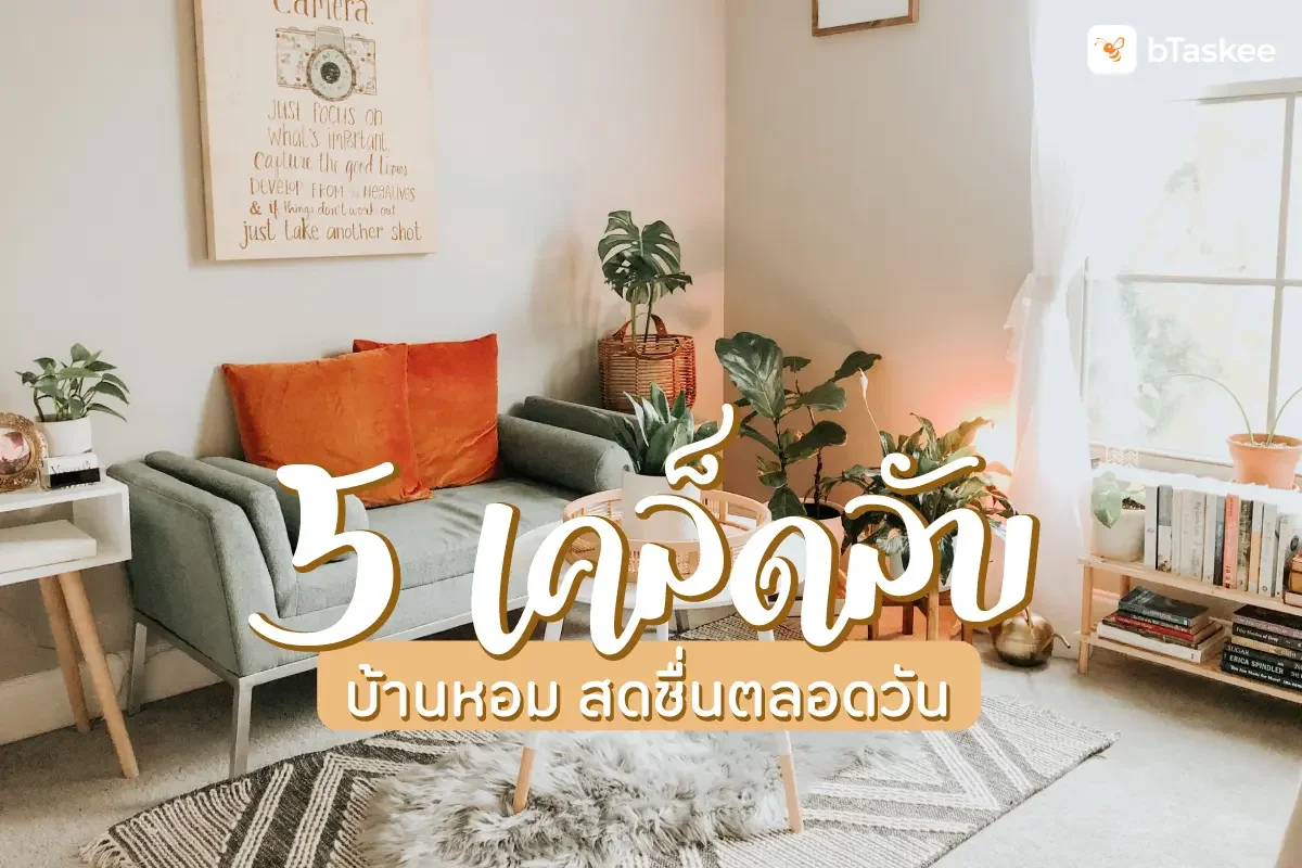 บ้านสะอาด หอมสดชื่นตลอดวัน ด้วย 5 เคล็ดลับ!