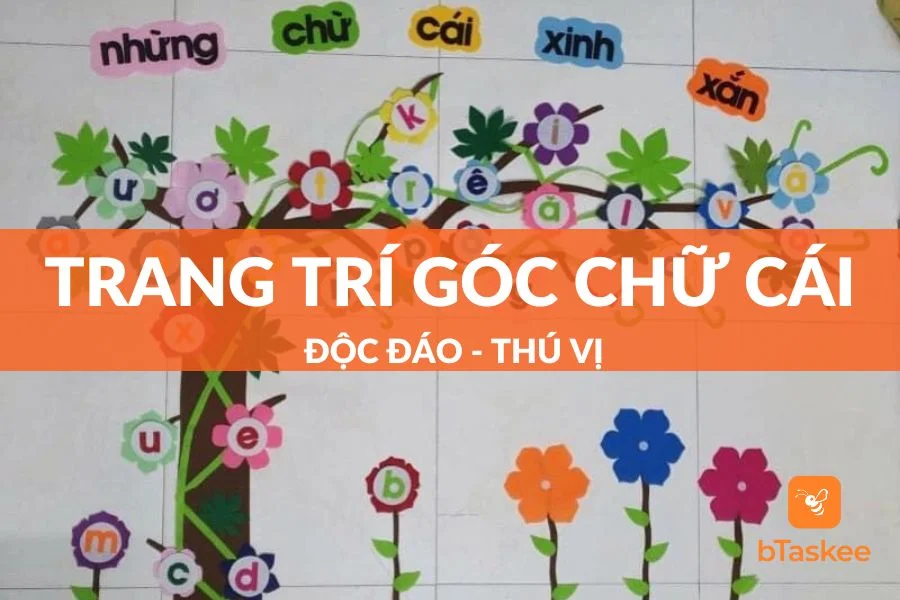 Trang Trí Góc Chữ Cái Mầm Non Thú Vị Và Độc Đáo