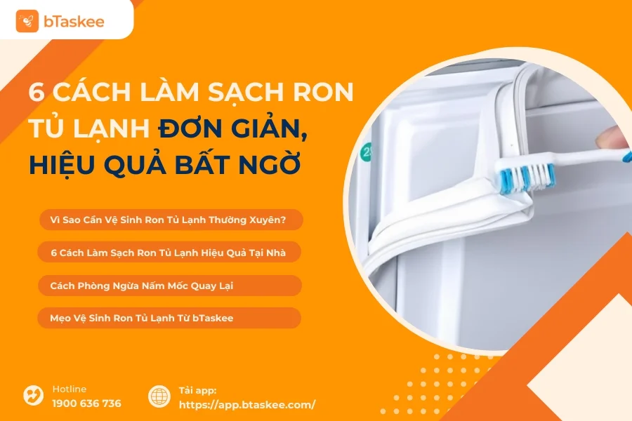 6 Cách Làm Sạch Ron Tủ Lạnh Đơn Giản, Hiệu Quả Bất Ngờ