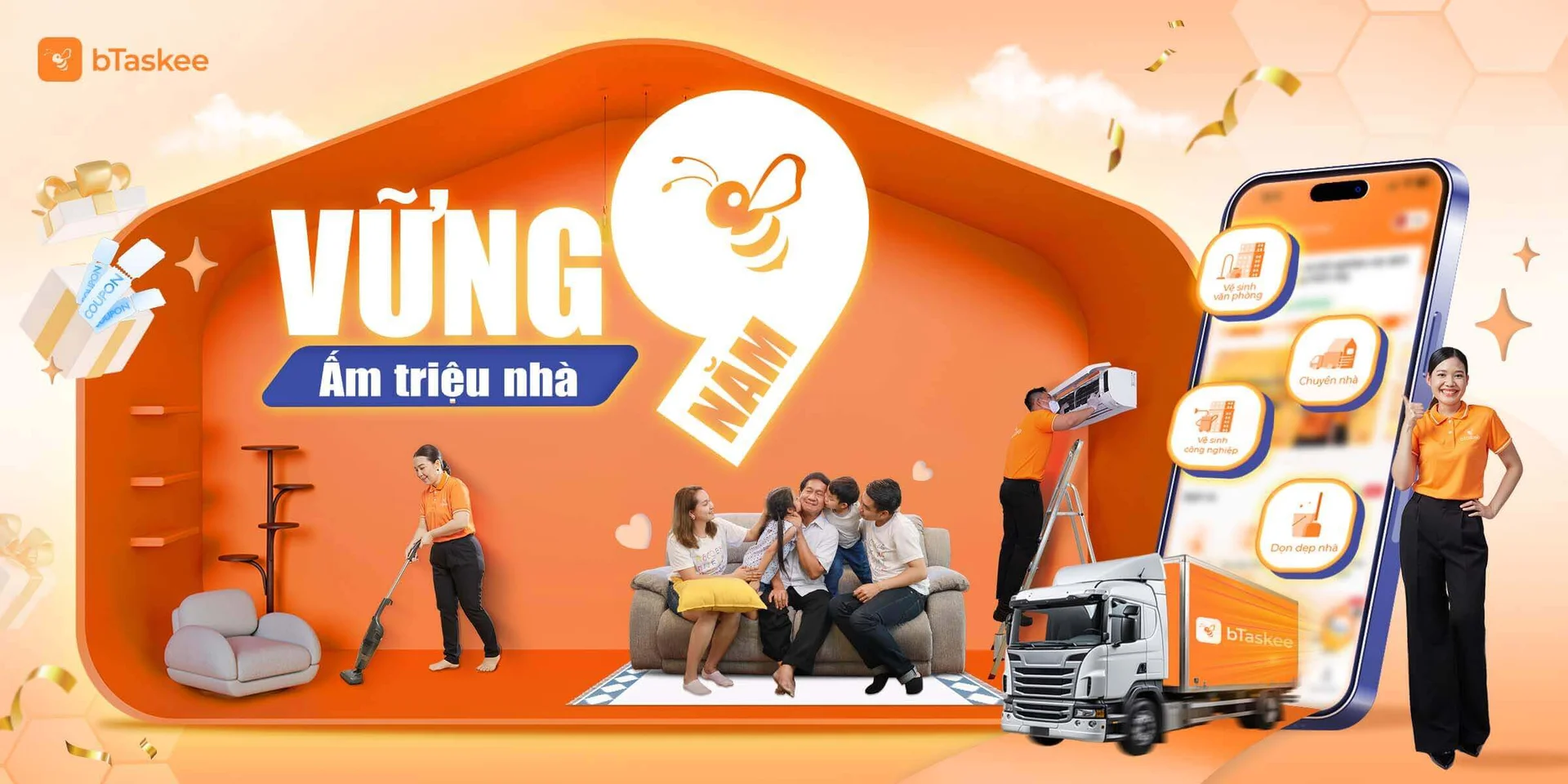 bTaskee khởi động chuỗi hoạt động mừng sinh nhật 9 năm: Vững 9 năm - Ấm triệu nhà