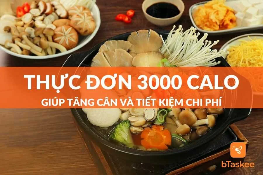 Thực Đơn 3000 Calo Tăng Cân Và Chi Tiết Cho Từng Bữa Ăn
