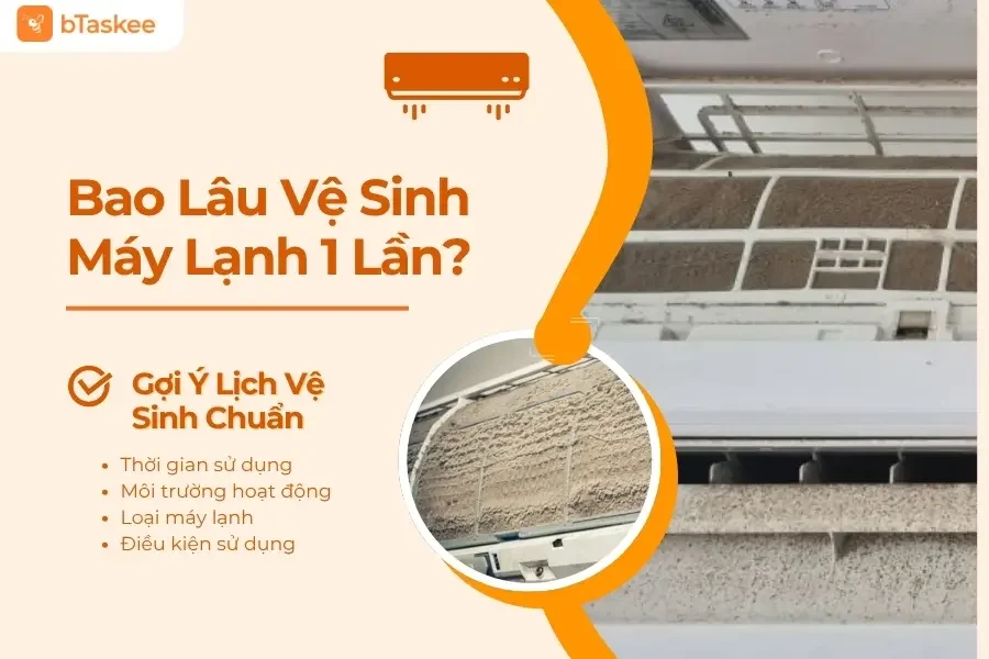Bao Lâu Vệ Sinh Máy Lạnh 1 Lần? Gợi Ý Lịch Vệ Sinh Chuẩn