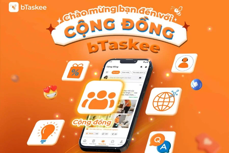 bTaskee ra mắt tính năng Cộng đồng: Kết nối người dùng, nâng cao trải nghiệm