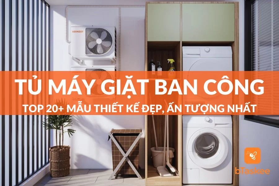 Tổng Hợp 20+ Mẫu Thiết Kế Tủ Máy Giặt Ban Công Đẹp Nhất